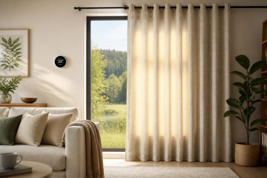 découvrez notre rideau isolant thermique, idéal pour améliorer le confort de votre maison tout en réduisant votre consommation d'énergie et en favorisant un environnement sain.