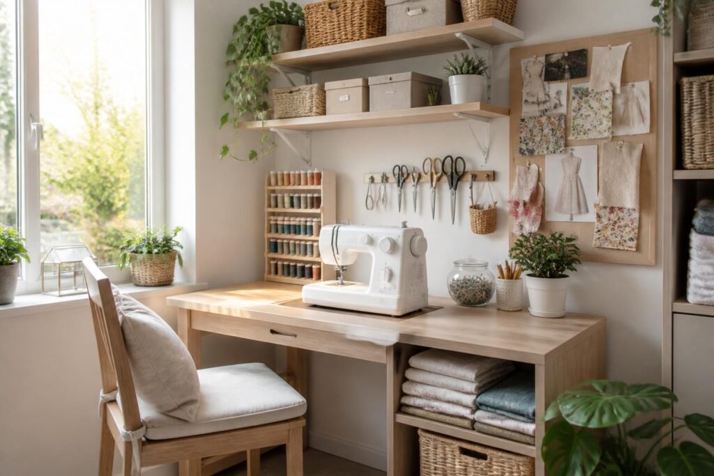 découvrez des astuces ingénieuses pour aménager un coin couture dans un petit espace et créer un atelier serein où vous pourrez laisser libre cours à votre créativité.