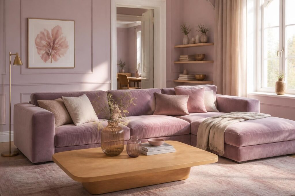 découvrez comment la couleur rose parme apporte douceur et élégance à vos pièces à vivre, créant une atmosphère chaleureuse et raffinée.