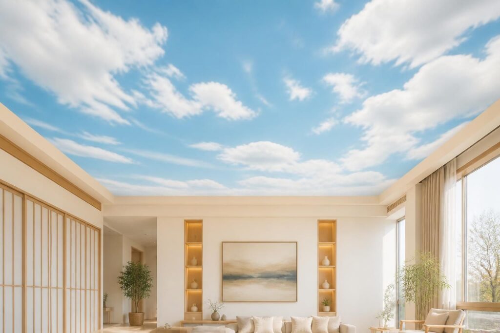 découvrez comment un plafond ciel peut transformer votre intérieur en apportant légèreté et sérénité, créant ainsi une ambiance apaisante et harmonieuse.