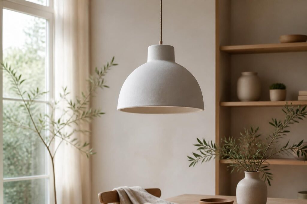 apportez une lumière naturelle et une touche authentique à votre intérieur avec notre suspension en terre cuite blanche, alliant élégance et matériaux naturels pour une décoration unique.